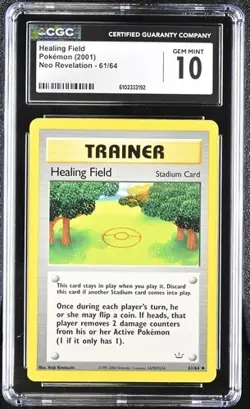 Pokemon Healing Field 2001 Neo Revelation 61/64 CGC 10 - Image 1