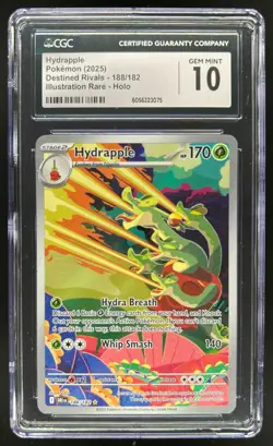 2025 Pokemon Destined Rivals Hydrapple Illustration Rare #188/182 CGC 10 - Image 1