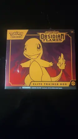 Pokemon Scarlet And Violet Obsidian Flames Etb Factory Sealed Elite Trainer Box - Image 1