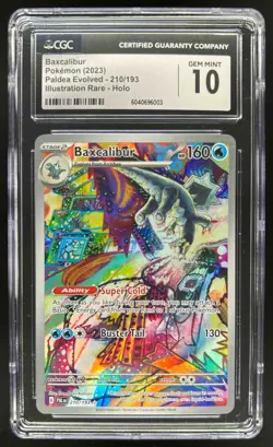 2023 Pokemon SV Paldea Evolved Baxcalibur Illustration Rare #210/193 CGC 10 - Image 1