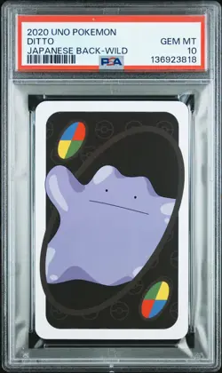 2020 UNO POKEMON JPN BACK-WILD DITTO PSA 10 - Image 1