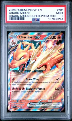 2024 POKEMON SVP EN-SV BLACK STAR PROMO #161 CHARIZARD EX PSA 9 - Image 1