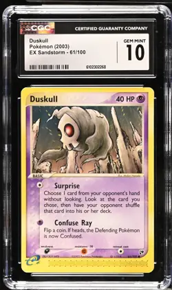 Pokemon 2003 Duskull EX Sandstorm 61/100 CGC 10 - Image 1