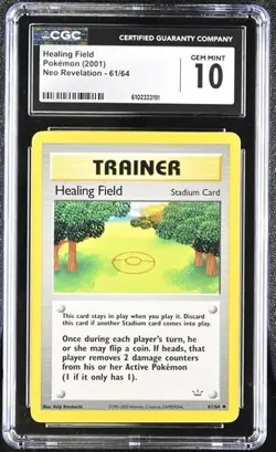 Pokemon Healing Field 2001 Neo Revelation 61/64 CGC 10 - Image 1