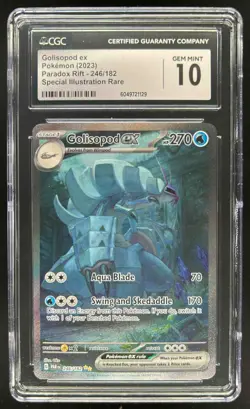2023 Pokemon Paradox Rift Golisopod ex Special Illustration Rare #246/182 CGC 10 - Image 1