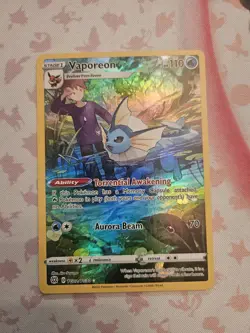 Pokemon Vaporeon TCG TG02/TG30 Brilliant Stars Trainer Gallery Ultra Rare Holo - Image 1