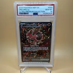 2025 POKEMON MEP EN-ME BLACK STAR PROMO #024 ORICORIO EX PSA 10 - Image 1