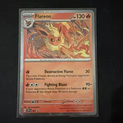 2025 Pokemon Scarlet & Violet Black Star ⭐ Promo Cosmos Holo Flareon 167 - Image 1