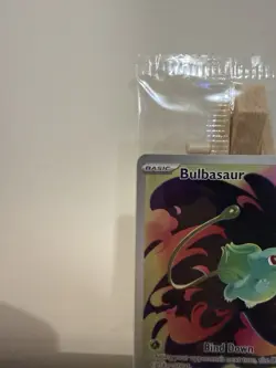 Pokemon TCG Mega Evolutions Bulbasaur 133/132 Stamped Promo - SEALED - Image 3
