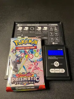 22.60g Prismatic Evolutions Pokemon Booster Pack New Sealed - Image 1