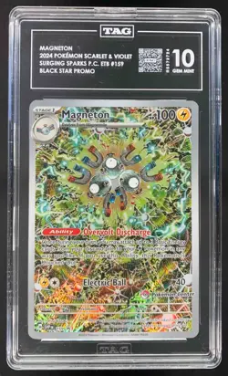 Magneton 2023-25 Pokemon SV Black Star Promo SVP Surging Sparks P.C. #159 TAG 10 - Image 1