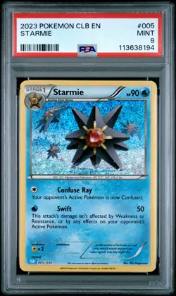 2023 POKEMON CLASSIC BLASTOISE & SUICUNE EX DECK STARMIE PSA 9 - Image 1