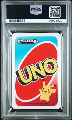 2020 UNO POKEMON JPN BACK-RED-DRAW 2 VICTINI PSA 10 - Image 2