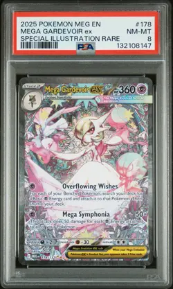 Pokemon Mega Gardevoir ex 178/132 Me01: Evolution Holo PSA 8 - Image 1