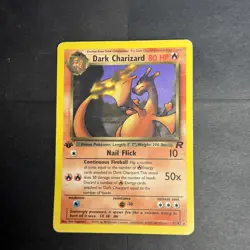 Pokemon Dark Charizard TCG 21/82 Non-Holo 1st Edition - Image 4