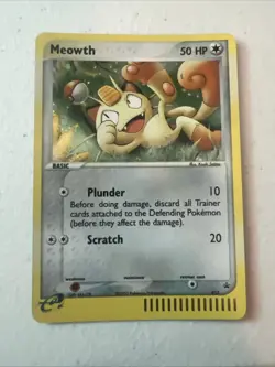 Pokemon TCG Meowth Black Star Promos Holo Card 13 Nm - Image 1