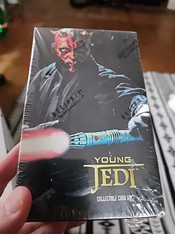 NEW SEALED STAR WARS YOUNG JEDI MENACE OF DARTH MAUL TRADING CARDS BOX COLLECTOR - Image 1