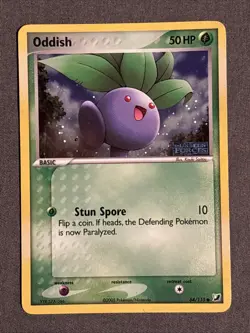 Pokemon Card - Oddish 64/115 (2005) Unseen Forces • Holo Stamp - Image 1