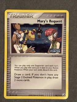 Pokemon Card - Mary's Request 86/115 (2005) Unseen Forces • Stamped Reverse Holo - Image 1