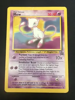 Wizards of the Coast (WotC) Black Star Promo Pokemon Card Lot: Electabuzz & Mew - Image 2