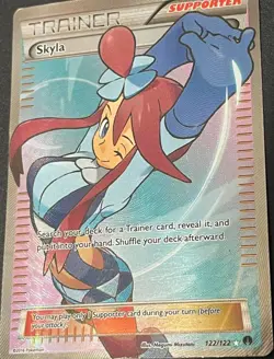Pokemon BREAKpoint Skyla #122/122 Full Art Ultra Rare Holo Card - Image 2