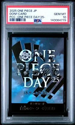 2025 ONE PIECE JPN PREMIUM COLLECTION ONE PIECE DAY'25 DON!! CARD PSA 10 - Image 1