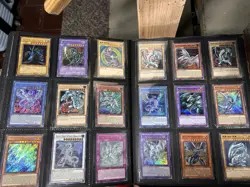 Yugioh 360-Card Collection Binder Blue-Eyes Vintage 1st Ed In Sleeves - Image 3