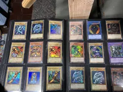 Yugioh 360-Card Collection Binder Blue-Eyes Vintage 1st Ed In Sleeves - Image 4