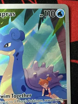 Pokemon TCG Misty's Lapras Destined Rivals Full Art Secret Rare Card 194/182 NM - Image 3