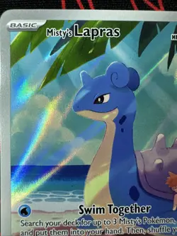 Pokemon TCG Misty's Lapras Destined Rivals Full Art Secret Rare Card 194/182 NM - Image 4