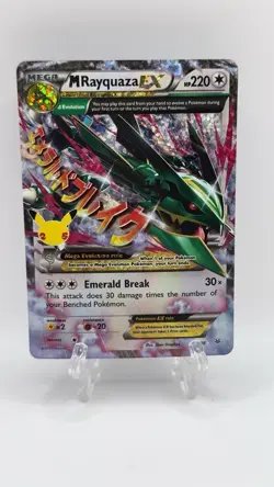 Pokemon TCG M Rayquaza EX Celebrations Classic Collection Holo Ultra Card 76/108 - Image 1