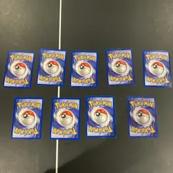 Pokemon Lot of 9 1st Edition Cards Vintage Base Jungle Team Rocket - Image 2