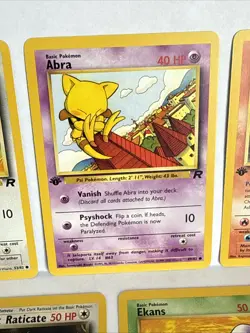 Pokemon TCG ROCKET Lot 1st Edition Cards - Dratini, Abra, Charmander, Raticate - Image 3