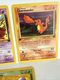 Pokemon TCG ROCKET Lot 1st Edition Cards - Dratini, Abra, Charmander, Raticate - Image 4