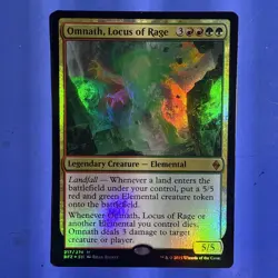 Omnath, Locus of Rage Foil [Battle for Zendikar] Magic MTG NM - Image 1