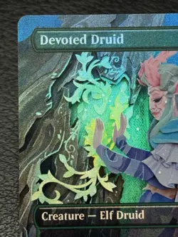 Devoted Druid 0138 - Borderless Foil - Magic the Gathering: Lorwyn Eclipsed - NM - Image 2