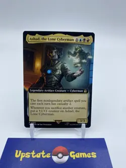 MTG-1x-Near Mint, English-Ashad, the Lone Cyberman - Extended Art-Doctor Who - Image 1