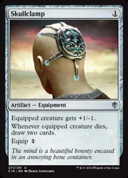Mint/Near-Mint, French - 1 x MTG Skullclamp Commander 2016 - Image 1