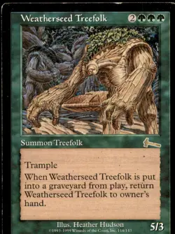 Weatherseed Treefolk LP Light Play Urza's Legacy MTG [6202] - Image 1