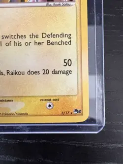 Raikou 3/17 - POP Series 2 Promo Pokemon Holo Foil Rare LP - Image 4