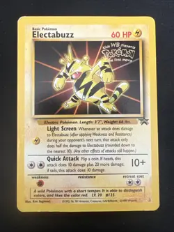 Wizards of the Coast (WotC) Black Star Promo Pokemon Card Lot: Electabuzz #2 x2 - Image 2