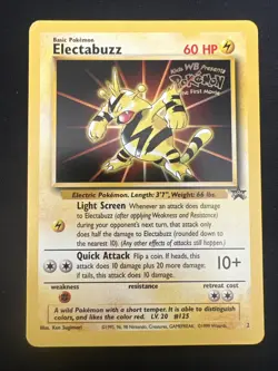 Wizards of the Coast (WotC) Black Star Promo Pokemon Card Lot: Electabuzz #2 x2 - Image 5