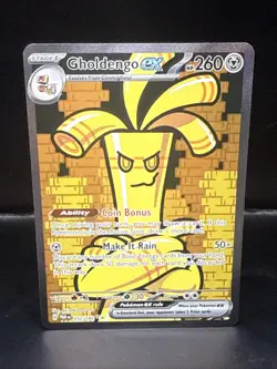 Pokemon TCG Gholdengo EX 252/182 Sv04: Paradox Rift Special Illustration Rare - Image 1