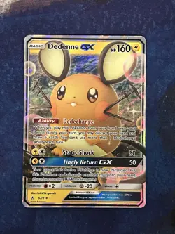 Pokemon Dedenne GX Holo # 57/214 - SM - Unbroken Bonds - LP - Image 1