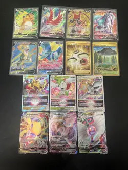 Pokemon Full Art Vmax Vstar Gold Cards 14 Total LP Condition Super Lot Deal - Image 1