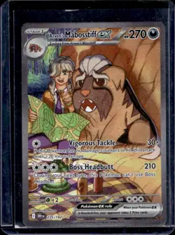 2025 Pokemon Destined Rivals Arven's Mabosstiff ex #235/182 - Image 1