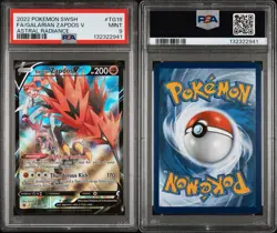 2022 Pokemon Galarian Zapdos V Astral Radiance TG19/TG30 Holo Ultra Rare PSA 9 - Image 3
