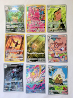 Pokemon 9 Lot ALL FULL ARTS! Holos Rares Promos Dugtrio, Exeggutor, Feebas (LP) - Image 1