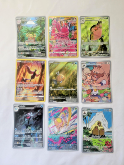 Pokemon 9 Lot ALL FULL ARTS! Holos Rares Promos Dugtrio, Exeggutor, Feebas (LP) - Image 2