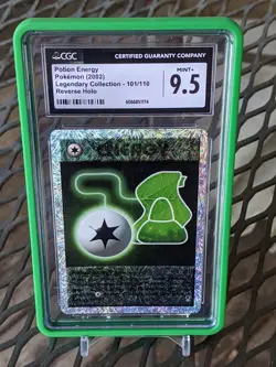 Pokemon Legendary Collection Reverse Holo Potion Energy #101/110 CGC 9.5 MINT+ - Image 1